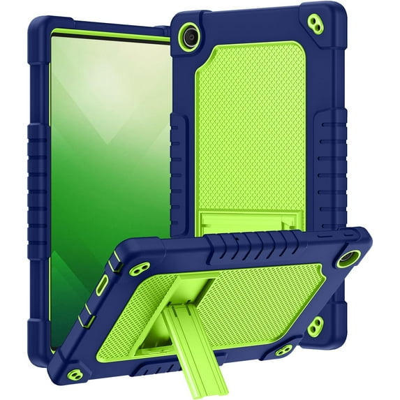 Fesign for Onn Tablet Pro 11 inch 2023 Model: 100110027 Case Built in Kickstand Heavy Duty Hybrid Protective Case Hard Back Shell Case with Shoulder Strap for Walmart Onn Tablet Pro 11 (Navy/Green)
