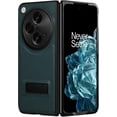 thumbnail image 1 of Fesign Slim Phone Case for Oneplus Open Oppo Find N3 Case with Kickstand. Oneplus Open Luxury Leather Back Case with Hinge Protection Hard PC Bumper Case for Oneplus Open 2023 (Blue), 1 of 5