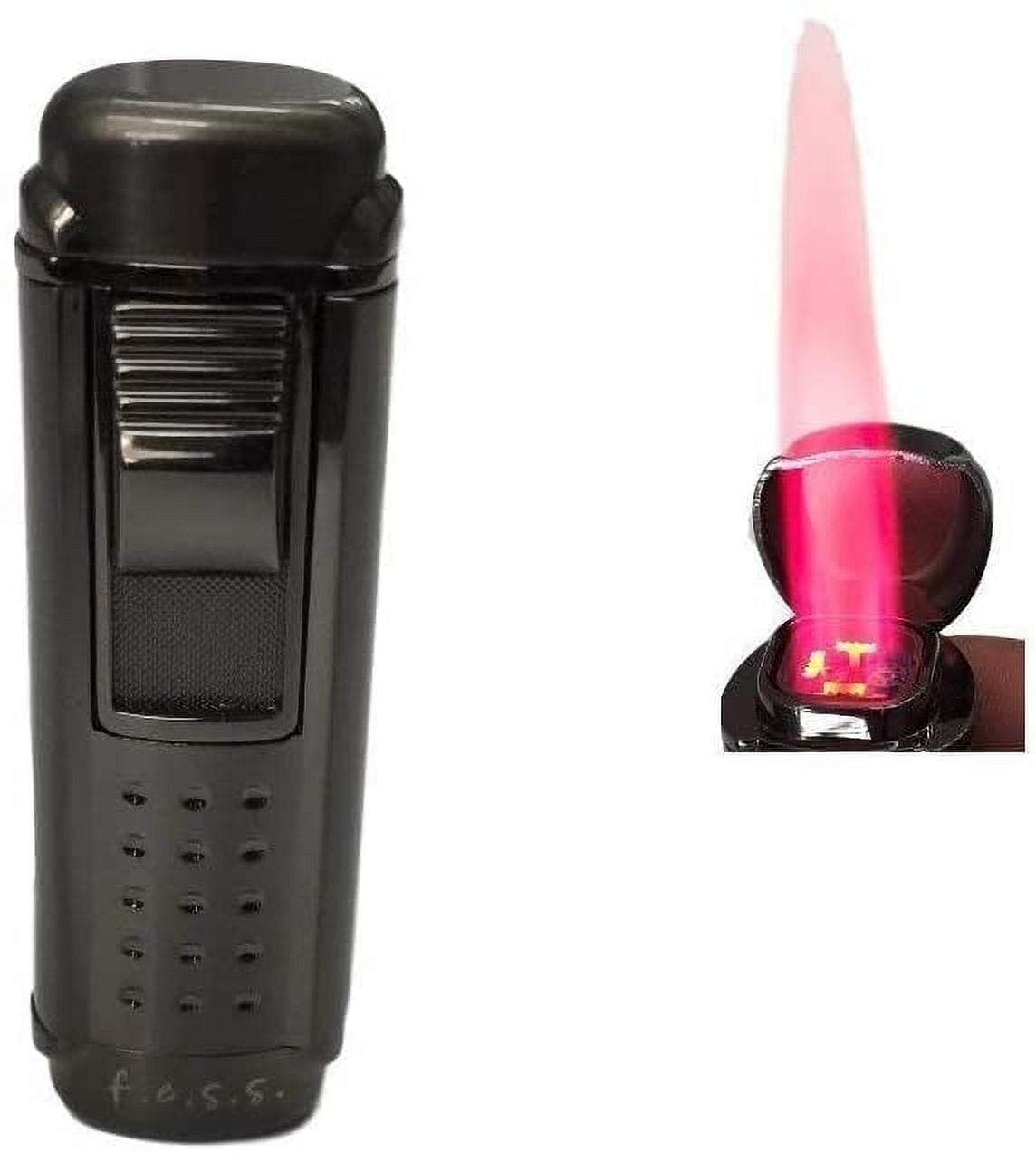 Fess Quad Jet Flame Butane Torch Cigarette Cigar Lighter