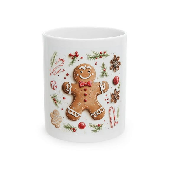 Fest Gingerbread Man Mug Cute Cookie Coffee Cup H1oliday Baking Gift CH1Ristmas Swee Mug Cozy Hot oa Cup