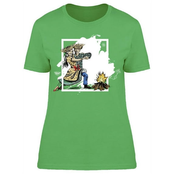 Festa Junina Party Dance T-Shirt Women -Image by Shutterstock, Female x-Large