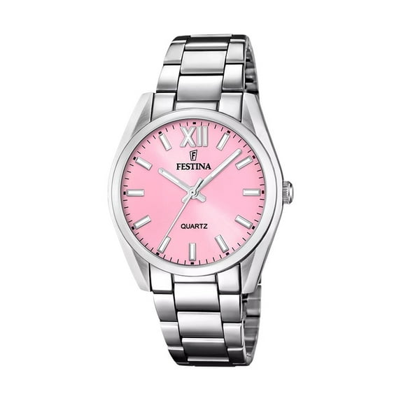 Festina Boyfriend Stainless Steel Pink Dial Quartz F20622-M Women's Watch