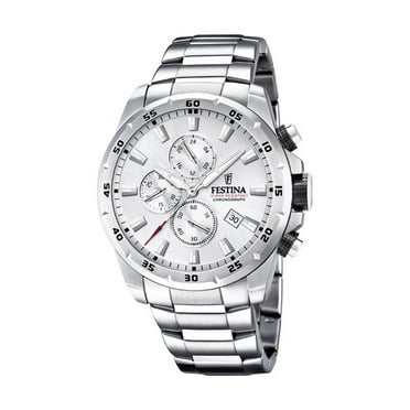 Festina Chrono Sport Stainless Steel Silver Dial Quartz F20463-1 100M Men's Watch