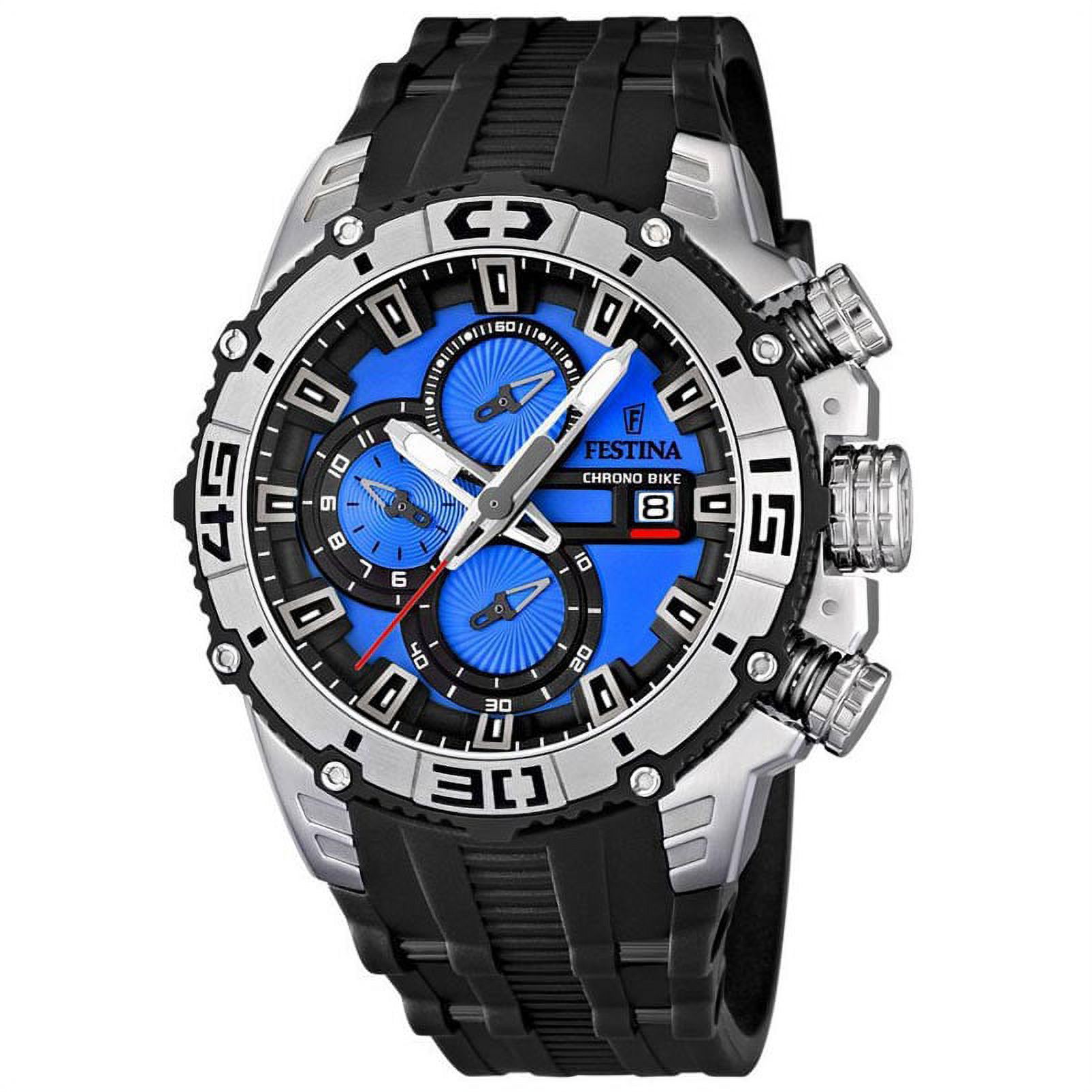 Festina F16600-4 Men's Bike Chronograph Blue & Black Dial Rubber