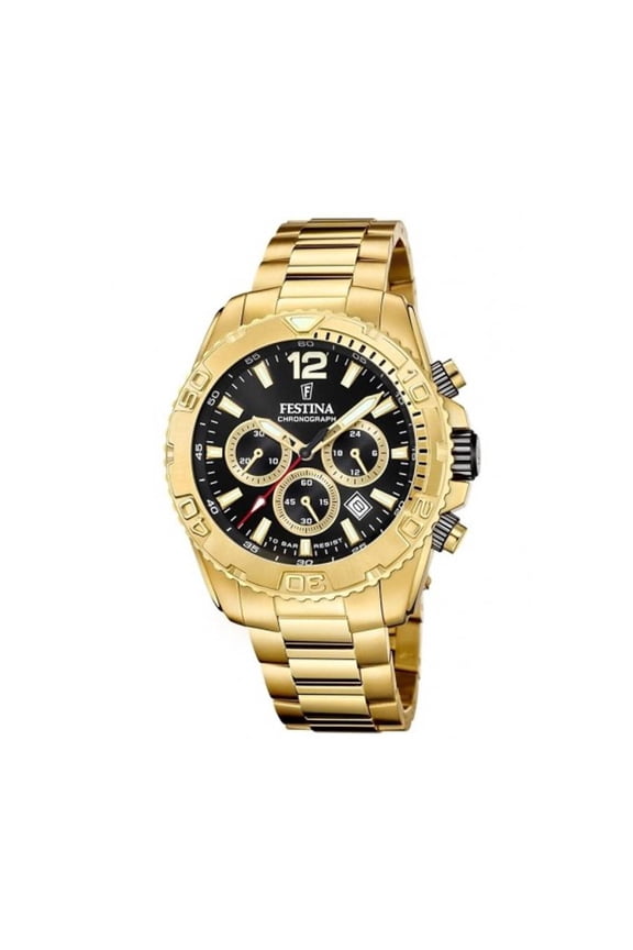 Timeless Chronograph Black / Stainless Steel | Black Dial