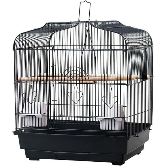 Festisoul 20.5'' Bird Cage for Small Parrots Canaries Cockatiels Lovebirds Finches Budgies Conures Portable Bird Travel Cage and Hanging Bird House with Handle