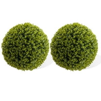 Festisoul 21.3'' Artificial Plant Eucalyptus Topiary Balls, 2PCS Hanging Faux Topiary Balls for Outdoor and Indoor, Wedding Decoration