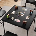 thumbnail image 1 of Festisoul Folding Card Table, 34'' Portable Square Game Table with Collapsible Legs, Multifunctional Foladable Table with PU Padded Tabletop for Home, Camping, Picnics, Games, 1 of 9