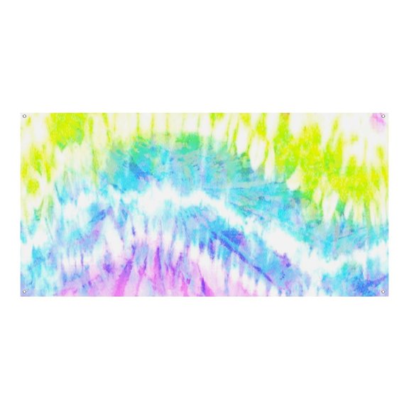 Festival Activity Banner Is Strong, Durable, Wear-Resistant And Decorative For The Opening Of The Annual Meeting Of Activities Rainbow Tie Dye