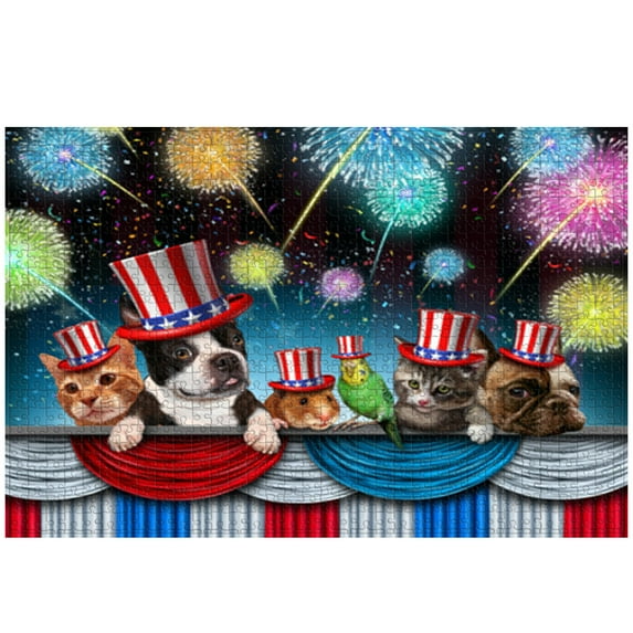 Festival Animals Jigsaw Puzzle 300 Piece Premium Paper Brain Teaser Adult Focus Activity Relaxation Game Creative Home Entertainment Gift Idea Group Activity