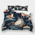 thumbnail image 1 of Festival Bedding Suit Christmas Cartoon Santa Claus Elk Printed Duvet Cover Pillowcase Fashion Bedspreads, 1 of 5