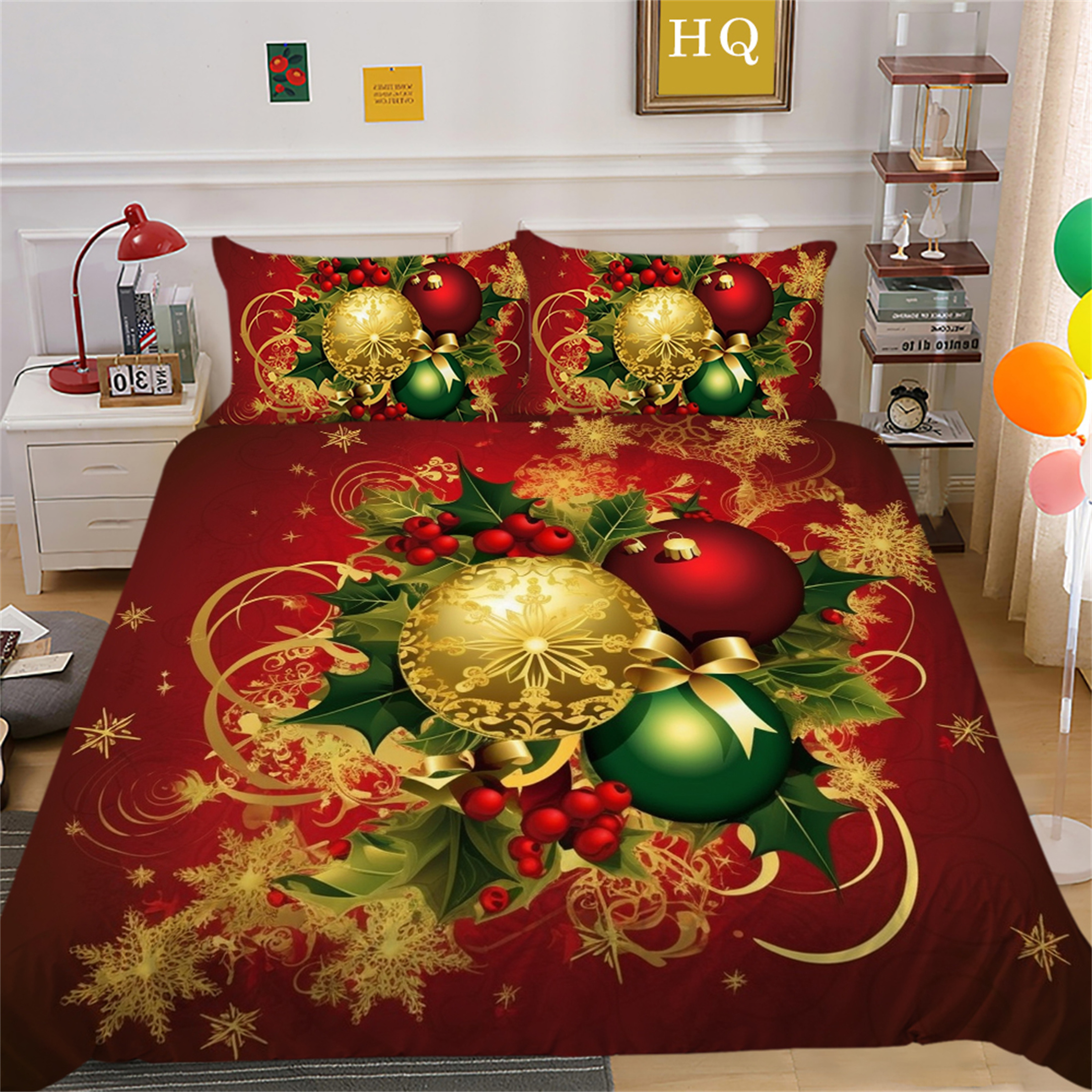Festival Bedroom Decor 3D Printed Duvet Cover Quilt Cover Teen Adult Christmas Bed Gift Luxury