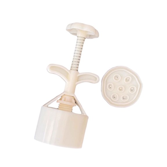 Festival Cakes Maker Tool Double Size 50g 75g Handheld Press Molds Lotuses Theme Designs Dishwasher Safe Baking Equipment For Kitchen