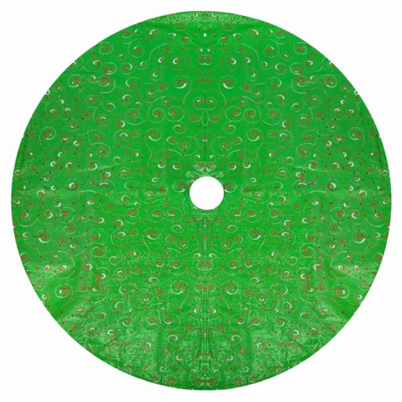 Festival Christmas Tree Round Skirt 48in Under Christmas Tree Blanket Protectors Mat for Holiday Party Gathering Decors