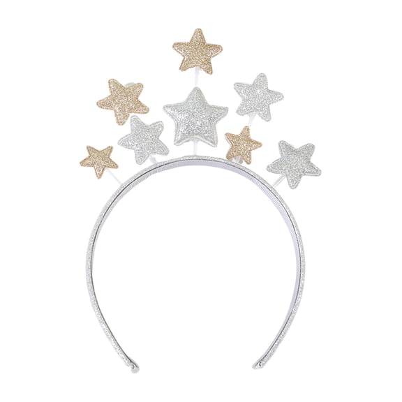 Festival Christmas Women Students Washing Face Hairband Shinning Five-pointed Star Shape Headbands Sequins Hair Hoop