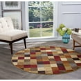 thumbnail image 1 of Festival Contemporary 5' Round Multi-Color Polypropylene Indoor Area Rug, 1 of 6