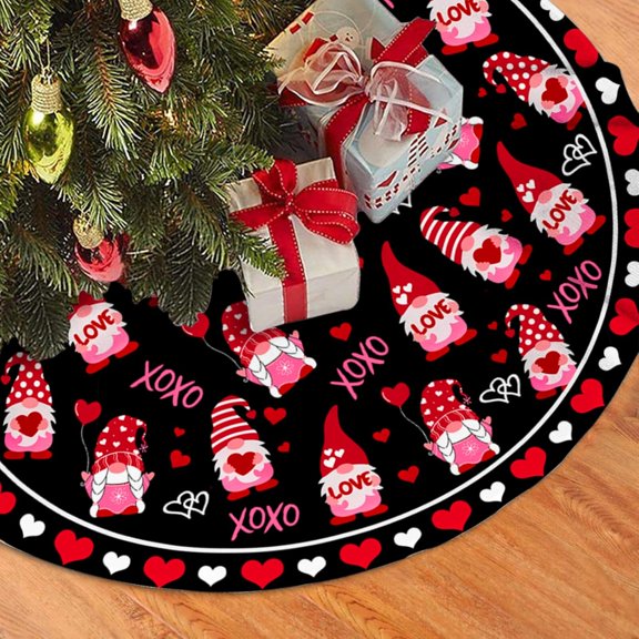 Festival Decoration Holiday Tree Skirt Decor for Holiday Party Mat, New Year Festive Decoration 36 in