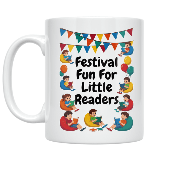 Festival Fun For Little Readers - Children's Book Lover - 11 oz Ceramic Coffee Mug