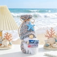 thumbnail image 1 of Festival Gnome Decor, Beach Theme Knitted Faceless Rudolph Doll, Cute Sign-Holding Figurine Ornament, Festive Prop for Home, Party, Holiday & Beach Theme Use, 1 of 5