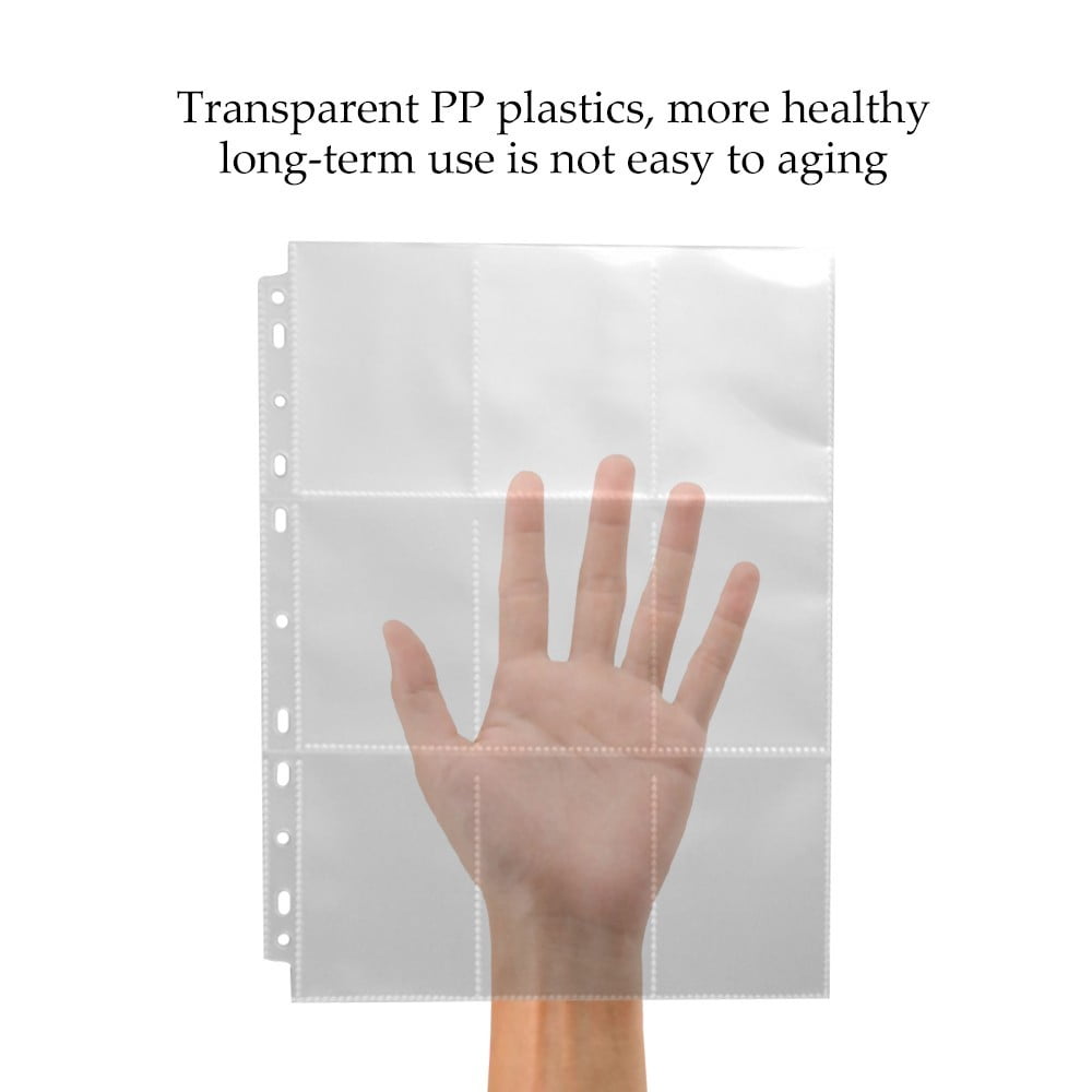 Wiueurtly Trading Card Organizer Pages,Trading Card Binders & Sleeves