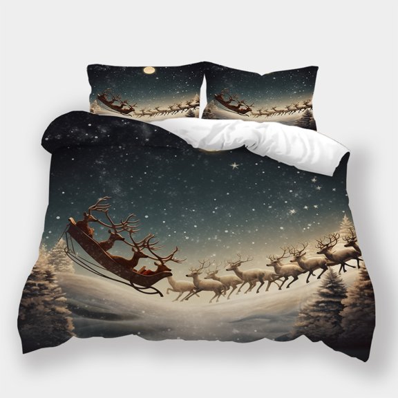 Festival Home Textiles Christmas Duvet Cover Pillowcase Comforter Cover Children Adult Fashion Bedding Suit