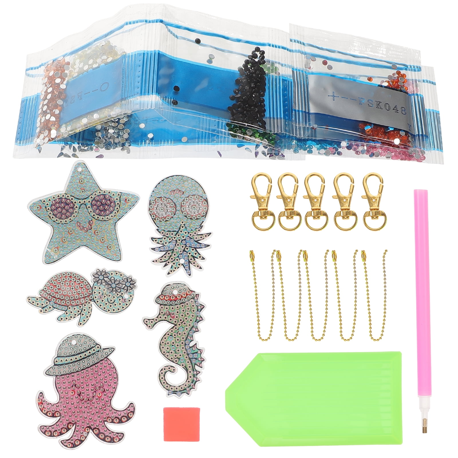 Festival Key Decor Diamond Pendant Kit Art and Crafts for Adults