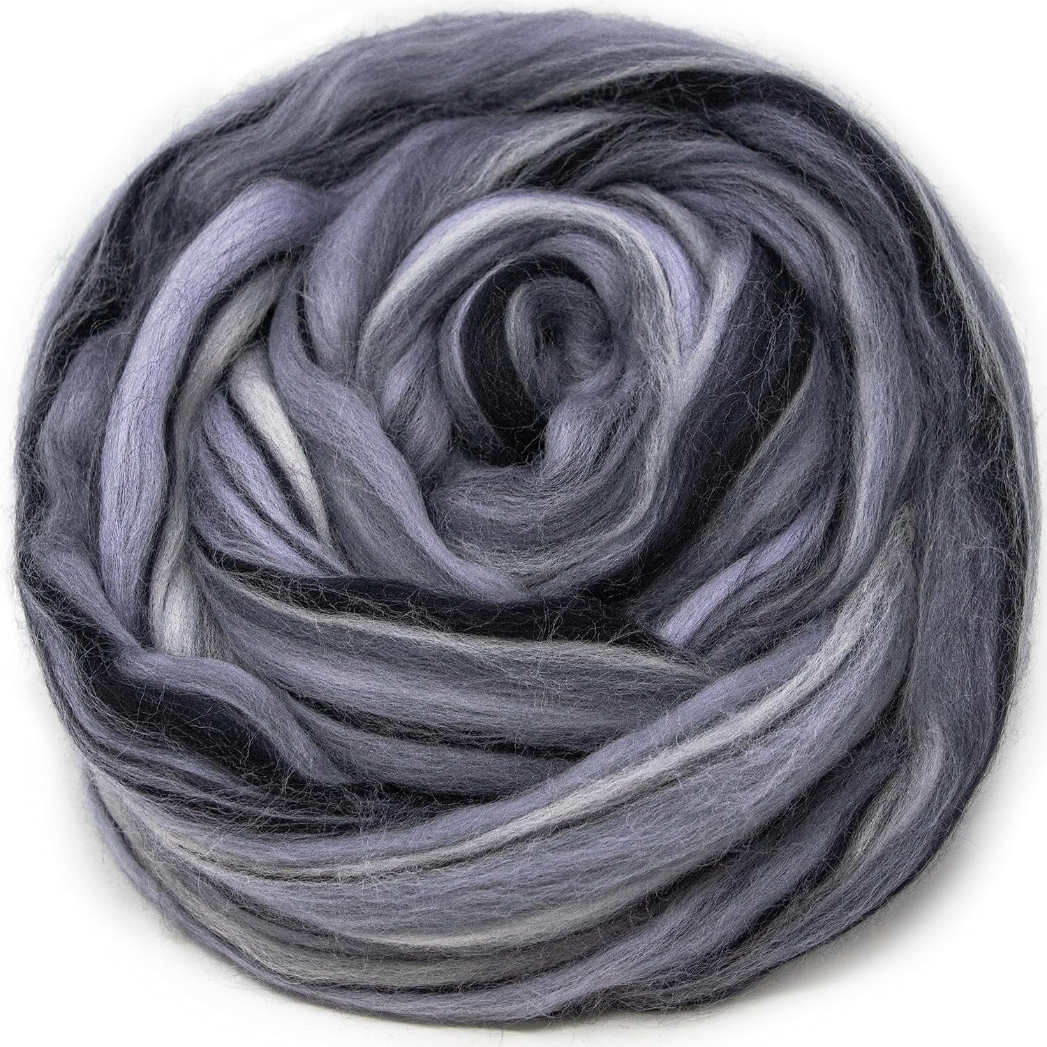 Festival Merino Wool Fiber. Colorful Combed Top Roving For Hand