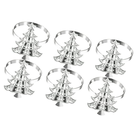 Festival Metal Christmas Tree Napkin Holder Elegant Desktop Decoration For Holiday Parties Dinnerware Accessories