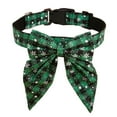 thumbnail image 1 of Festival Necktie Christmas Pet Collar Breakaway Collar with Bowknot Dog Holiday Neckwear Pets Party Accessories, 1 of 9