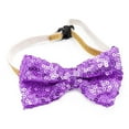thumbnail image 1 of Festival Pet Neck Bow Collar with Bell Sequins Decor Adjustable Pet Dogs Cats Bow-Knot Collar - Ideal for Adding Style, 1 of 8