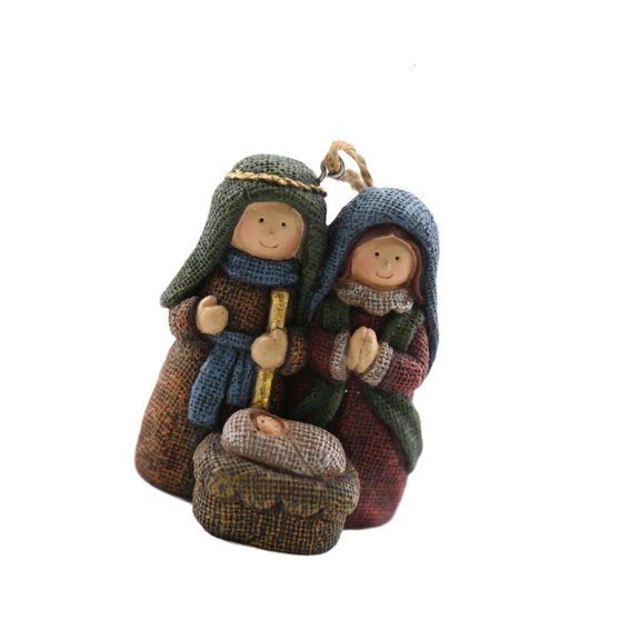 Festival Resin Manger Scene Decoration For Holiday Homes Christmas trees Displays