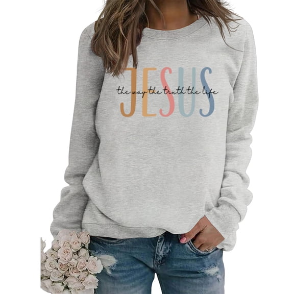 Fall Fashion Must Haves Womens Long Sleeve Merry Christmas Sweatshirt Round Neck Pullover Fall Shirt Top Women Fall Clothes My Items