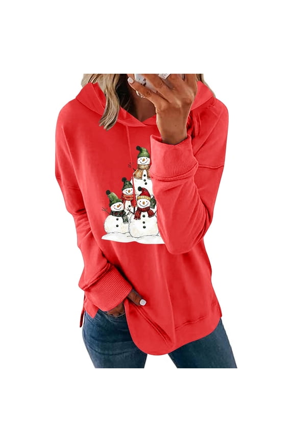 Fall Fashion Must Haves Womens Round Neck Hoodies Christmas Tree Fall Pullovers Sweatshirts Long Sleeve Seasonal Tops My Items