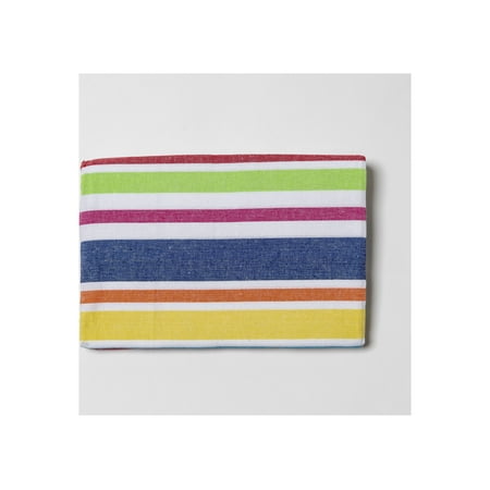 Festival Stripe 100% Cotton Tablecloth, 70" Round