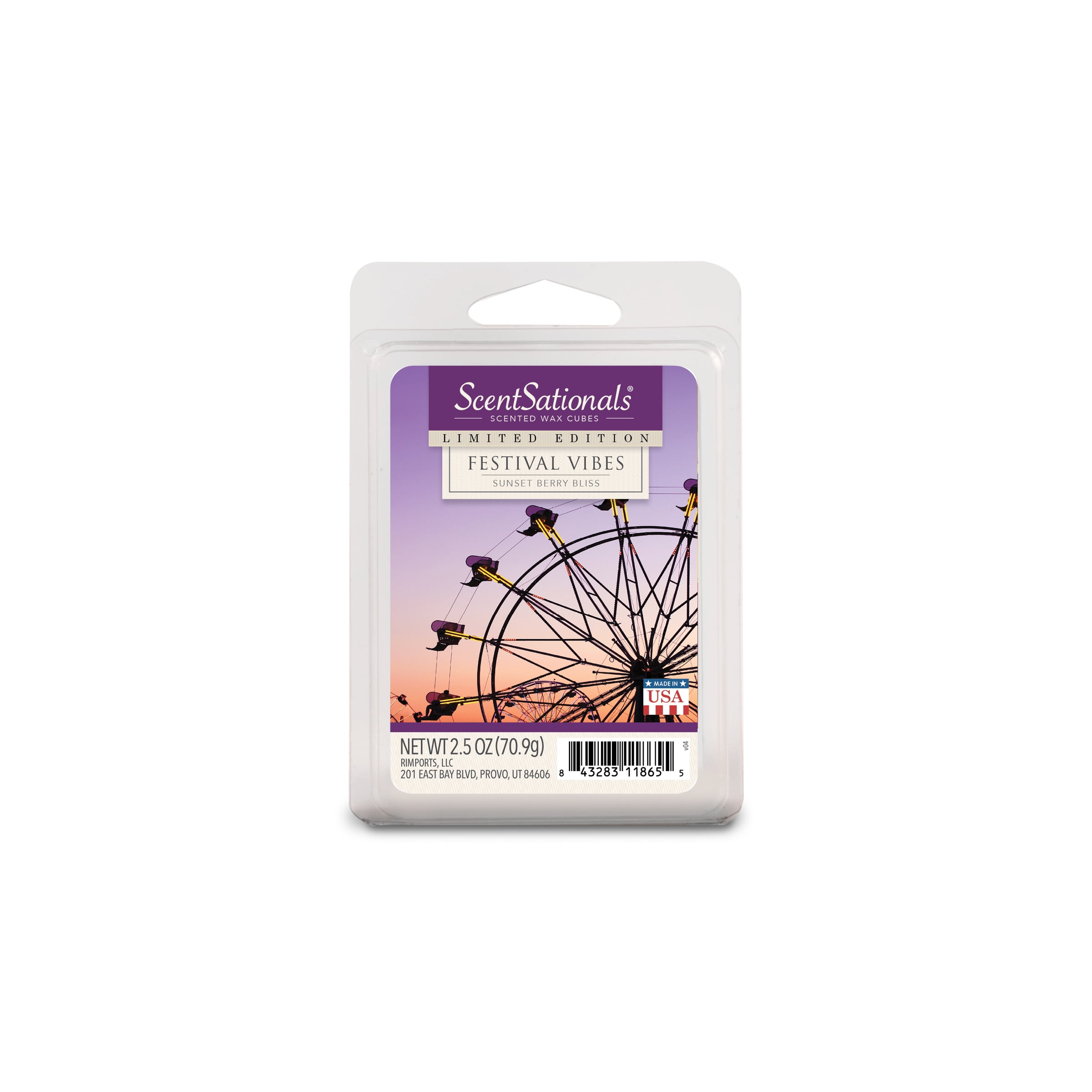 Festival Vibes Sunset Berry Bliss Scented Wax Melts, 2.5 oz