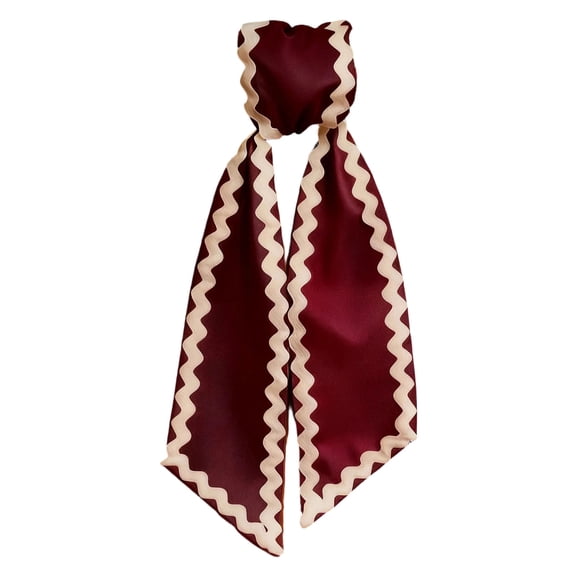 Festival Wave-Edges Peach-Skin DIY Decorative Ribbon - Long Strip Sash for Gift Wrapping Floral Arrangements