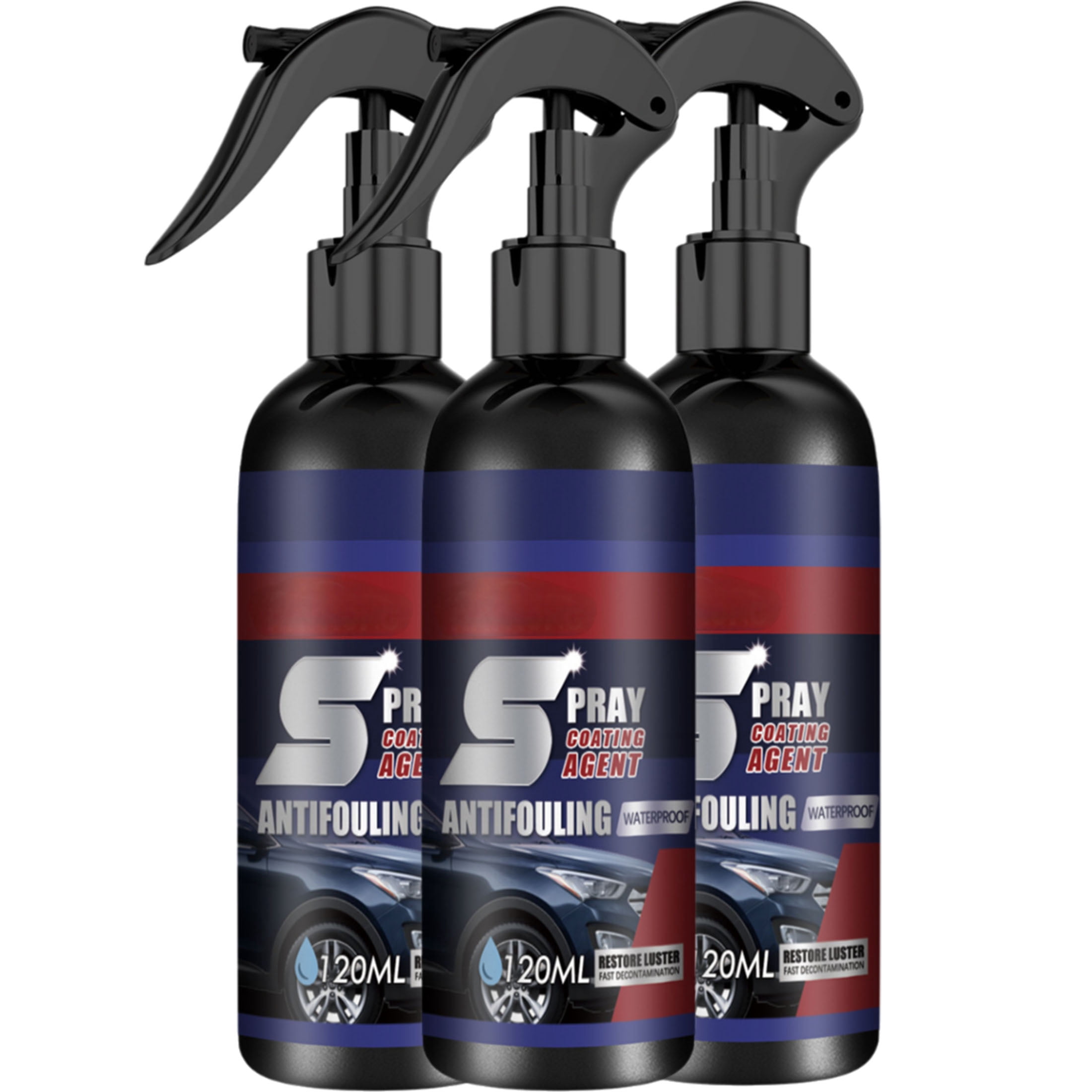 Spray De Revêtement Rapide Pour Voiture - Lot De 2 Flacons 120 Ml - Protection Peinture, Anti-rayures, Brillant Durable