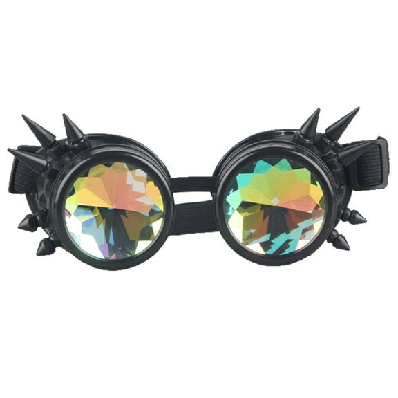 Festivals Rave Kaleidoscope Goggles Rainbow Prims Crystal Rainbow Prism Lens