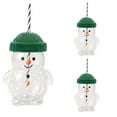 thumbnail image 1 of Festive 10oz Christmas-Themed Bear Iced Coffee Cup – Glass Tumbler with Lid & Straw, Ideal Gift for Women, Mom & Coworkers This Holiday, 1 of 8