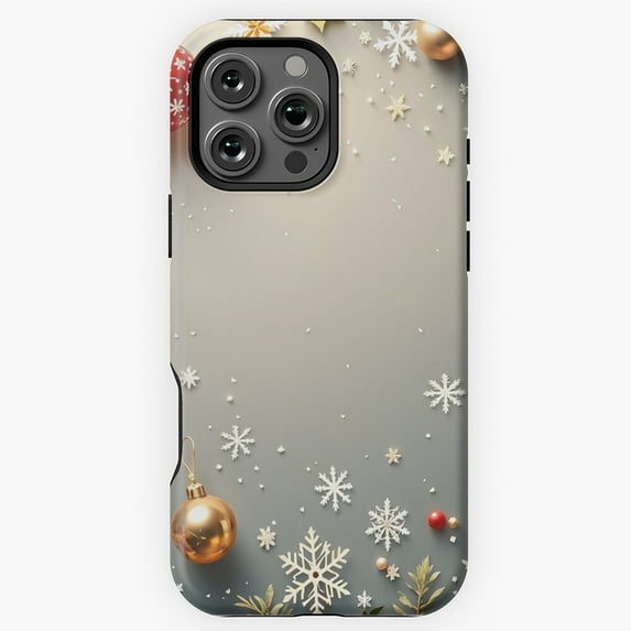 Festive 3D Christmas Pattern Phone Case for iPhone 11 12 13 14 15 16 17 Pro Max