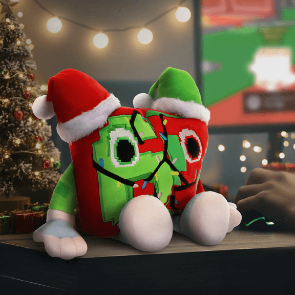Festive 67 Plush 12 Inch Steal A Brainrot Funny Plush Toy, Soft Stuffed Animal, Weird-Cute Collectible Plush Doll, Holiday Gift for Meme & Plush Fans