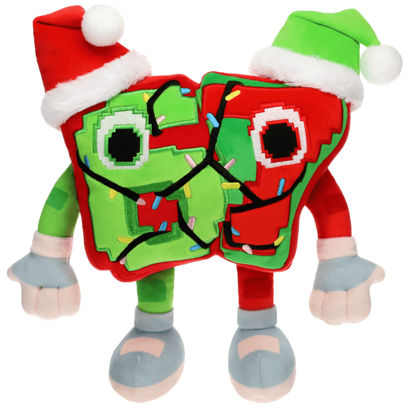 Festive 67 Plush – 12 Inch Steal A Brainrot Funny Plush Toy, Soft Stuffed Animal, Weird-Cute Collectible Plush Doll, Holiday Gift for Meme & Plush Fans