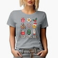 thumbnail image 1 of Festive AF, 90s Retro Christmas Art Merch Gift, Heather Grey T-Shirt, 3XL, 1 of 5