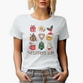 thumbnail image 1 of Festive AF, 90s Retro Christmas Art Merch Gift, White T-Shirt, Small, 1 of 5