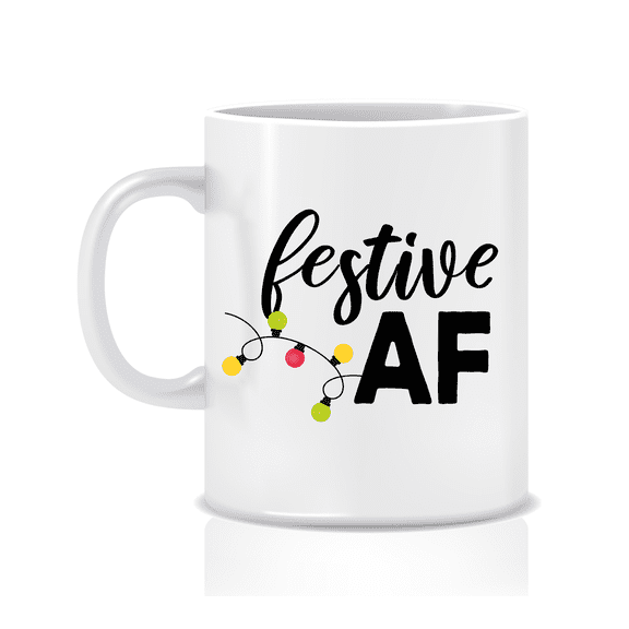 Festive AF Colorful Party Funny Coffee Mug - Great Gift Idea