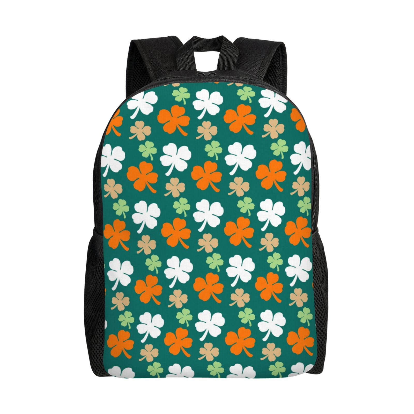 Festive And Stylish Irish Shamrock Travel Backpack for Men Women 15.6
