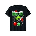 thumbnail image 1 of Festive 'BRUH.' Christmas Graphic Tee With Santa Hand Design   Comfortable Cotton Short Sleeve T Shirt For Holiday Parties   Black S 4XL, 1 of 5