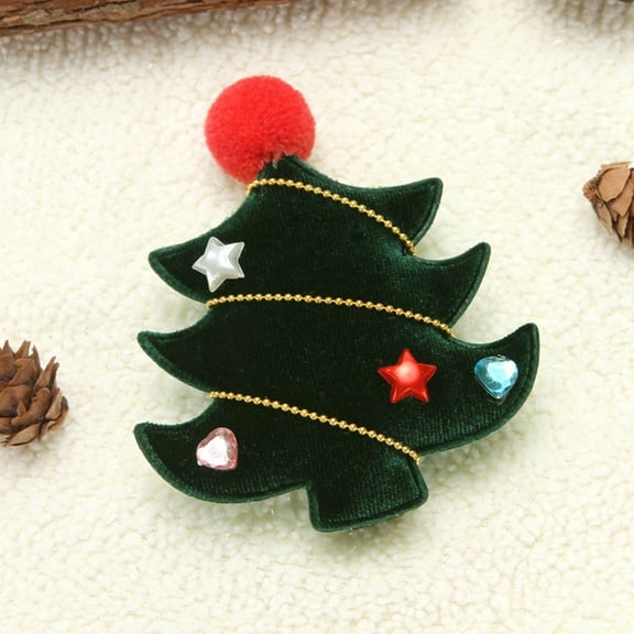 Festive Barrettes Christmas Cartoon Hairpin for Kids Birthday Decorations Children's Party Accessory