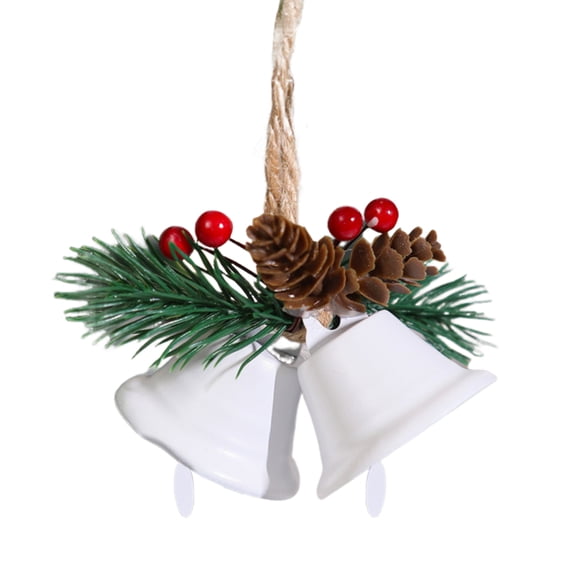 Festive Bell with Pine Cone Design Christmas Bells Decoration 1/4pcs Christmas Bells with Pine Cone Design Easy Installation Hanging Decor for Doors