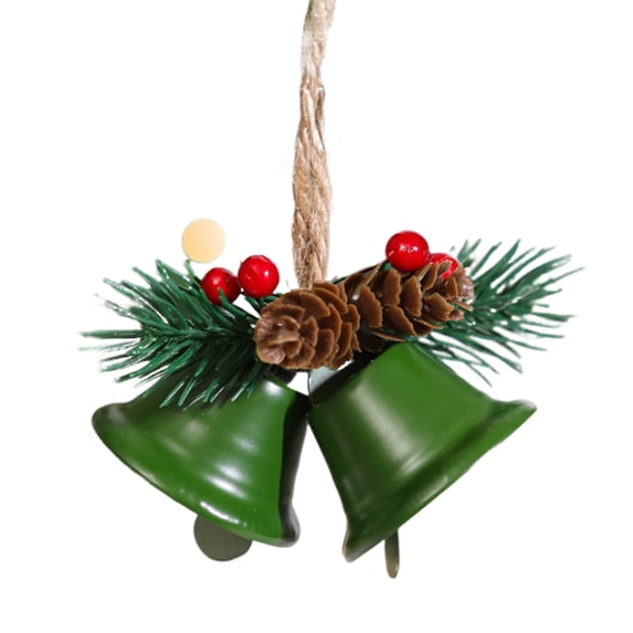 Festive Bell with Pine Cone Design Christmas Bells Decoration 1/4pcs Christmas Bells with Pine Cone Design Easy Installation Hanging Decor for Doors
